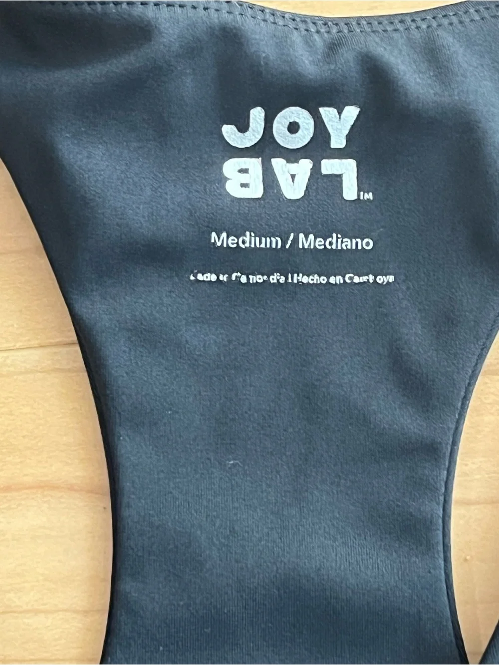 JoyLab Black Ruched Racerback Sports Bra – Size Medium - Picture 4 of 11
